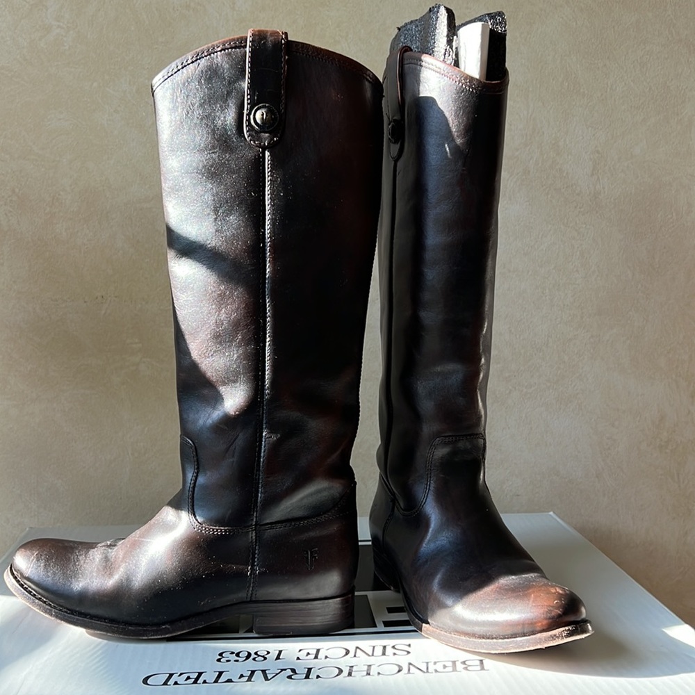 Frye Melissa Button Talk Riding Boot - Picture 2 of 6